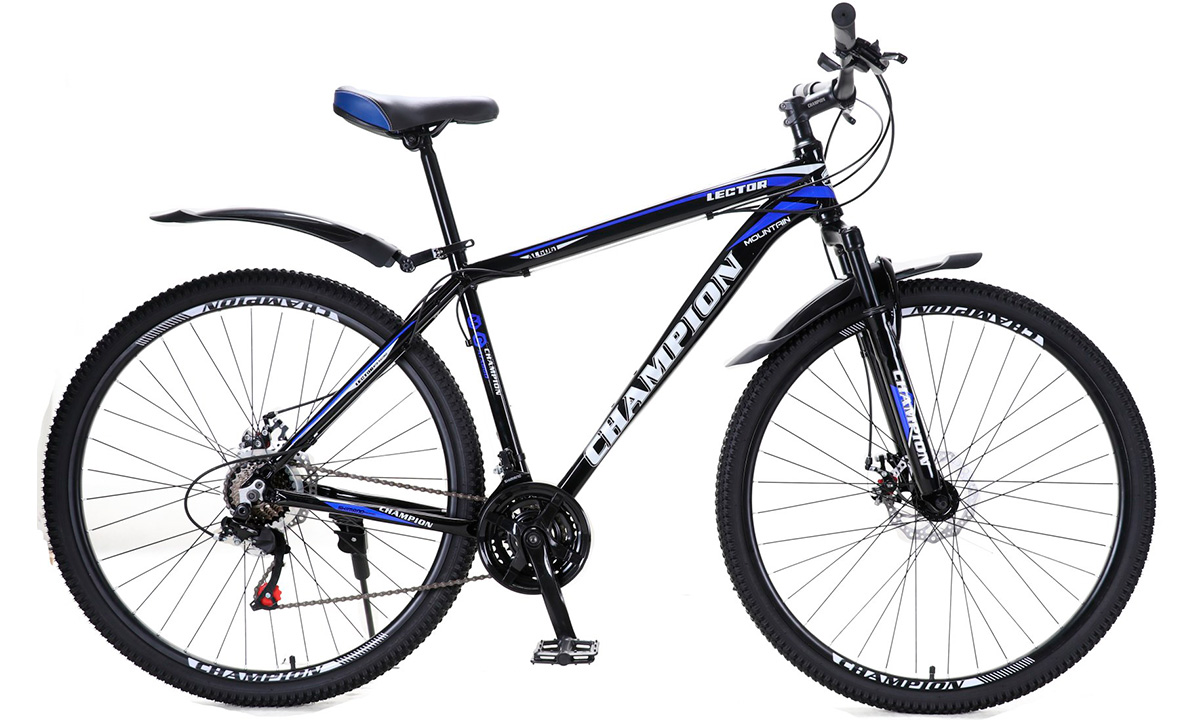 Фотография Велосипед Champion Lector 26" 2021, размер XS, черно-синий